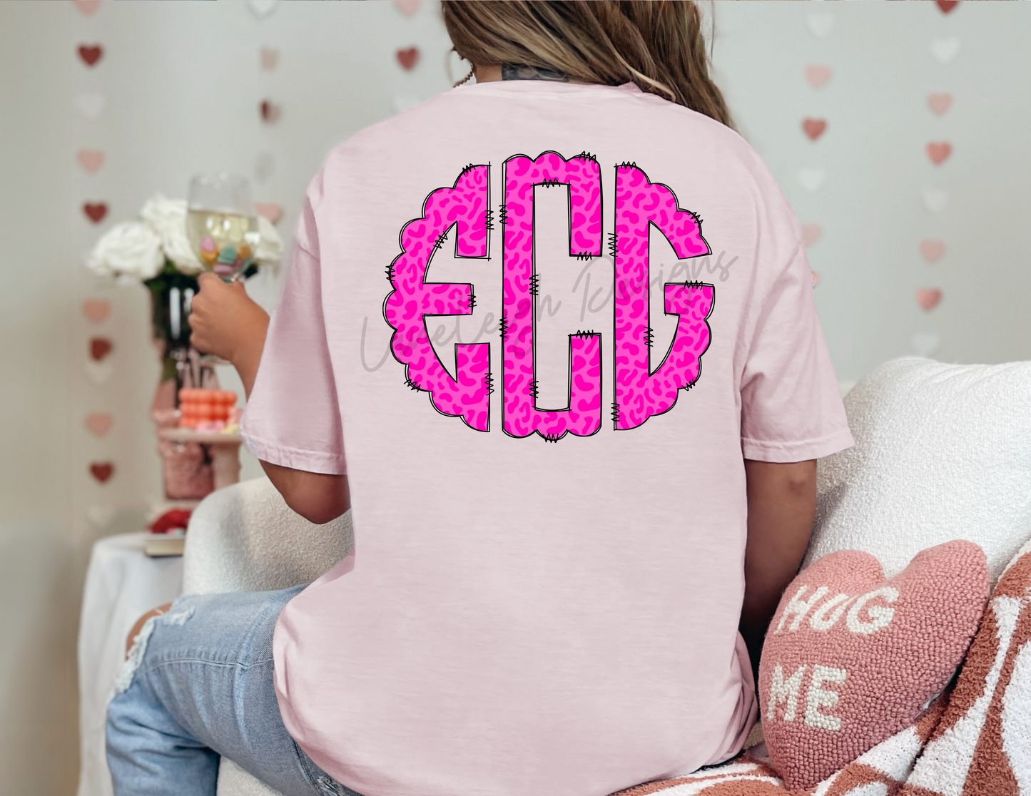 Neon Leopard Print Monogram Shirt
