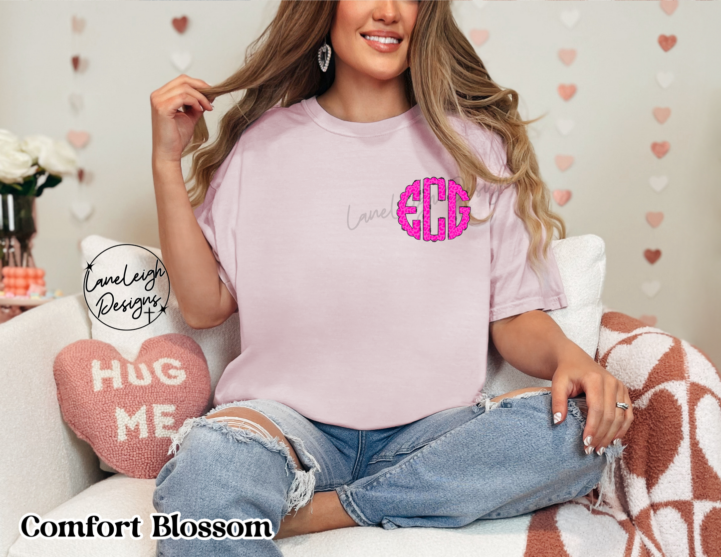 Neon Leopard Print Monogram Shirt