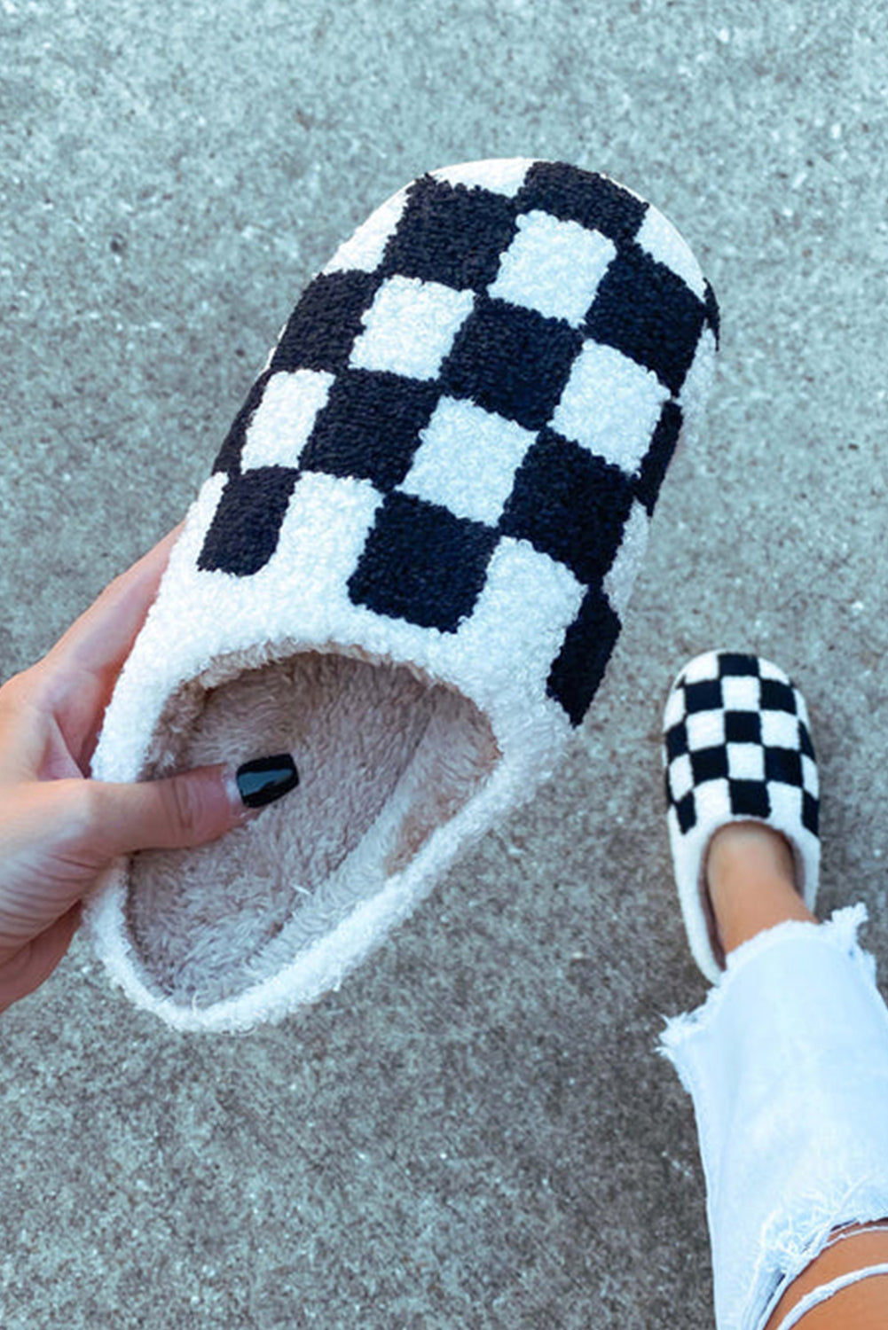Checkered Me Out Slippers