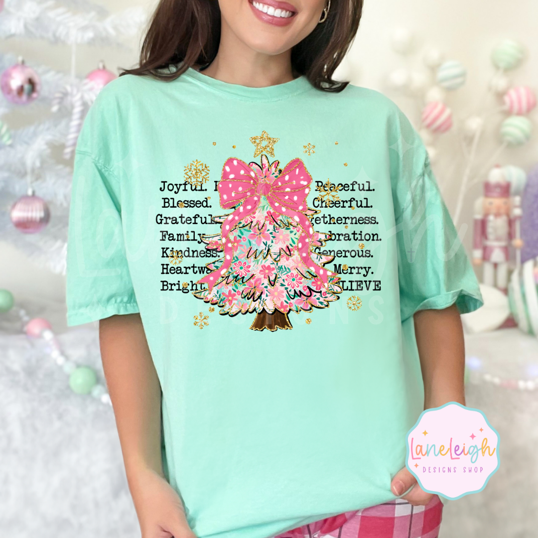 Preppy Girl Christmas Tees