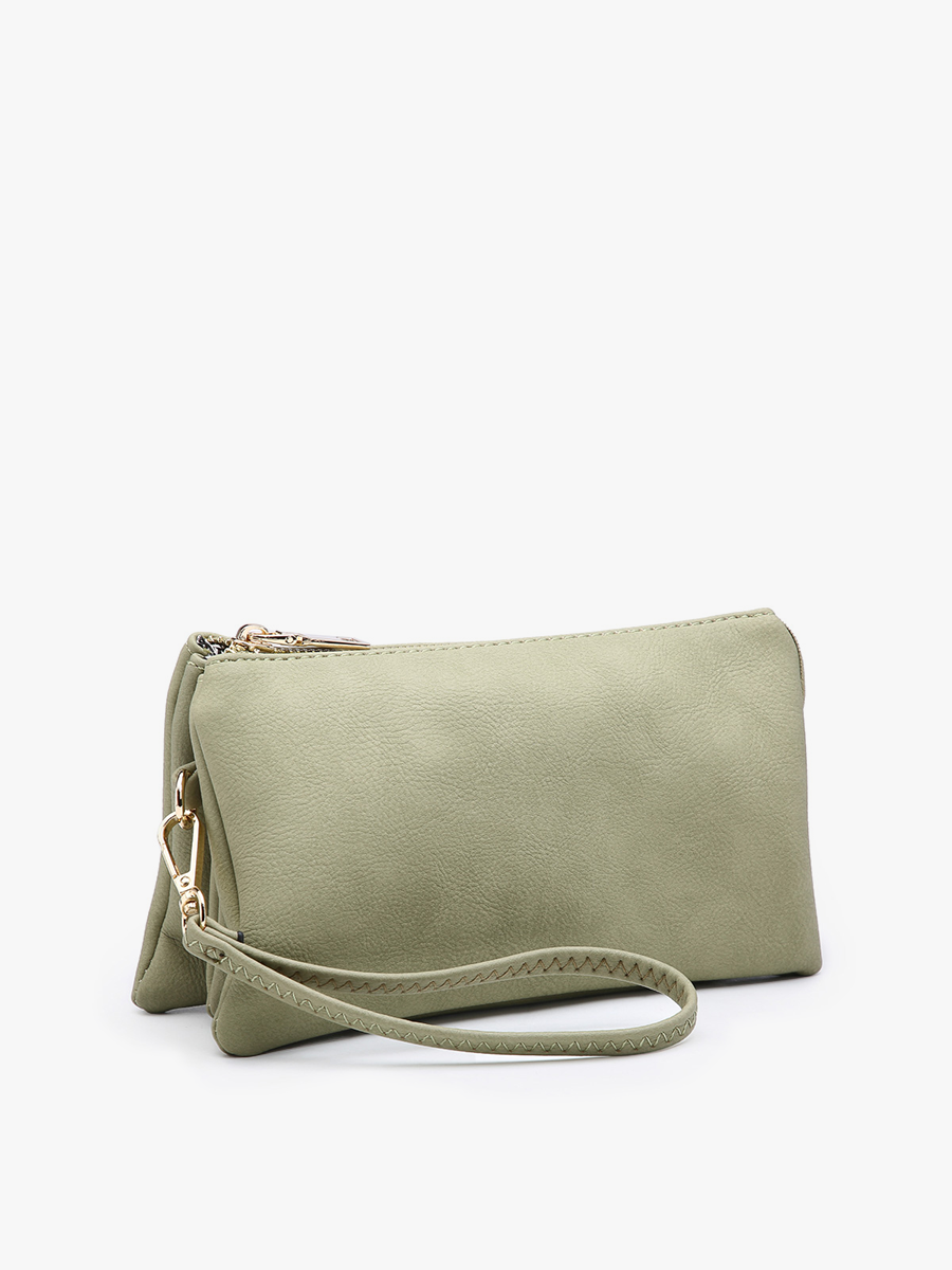 Riley Crossbody/Wristlet: Champagne