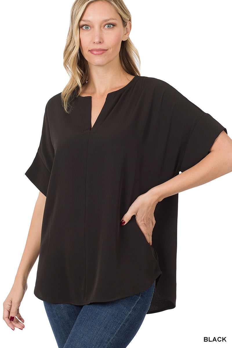 Split Neck Blouse