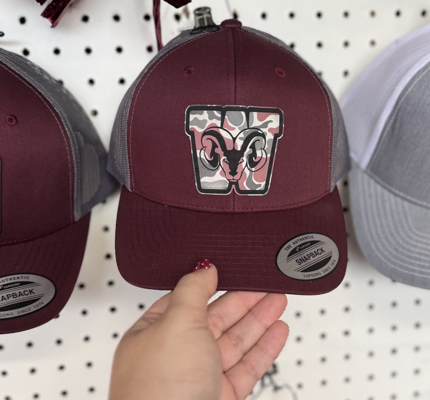 Maroon Mayhem Rams Trucker Hat