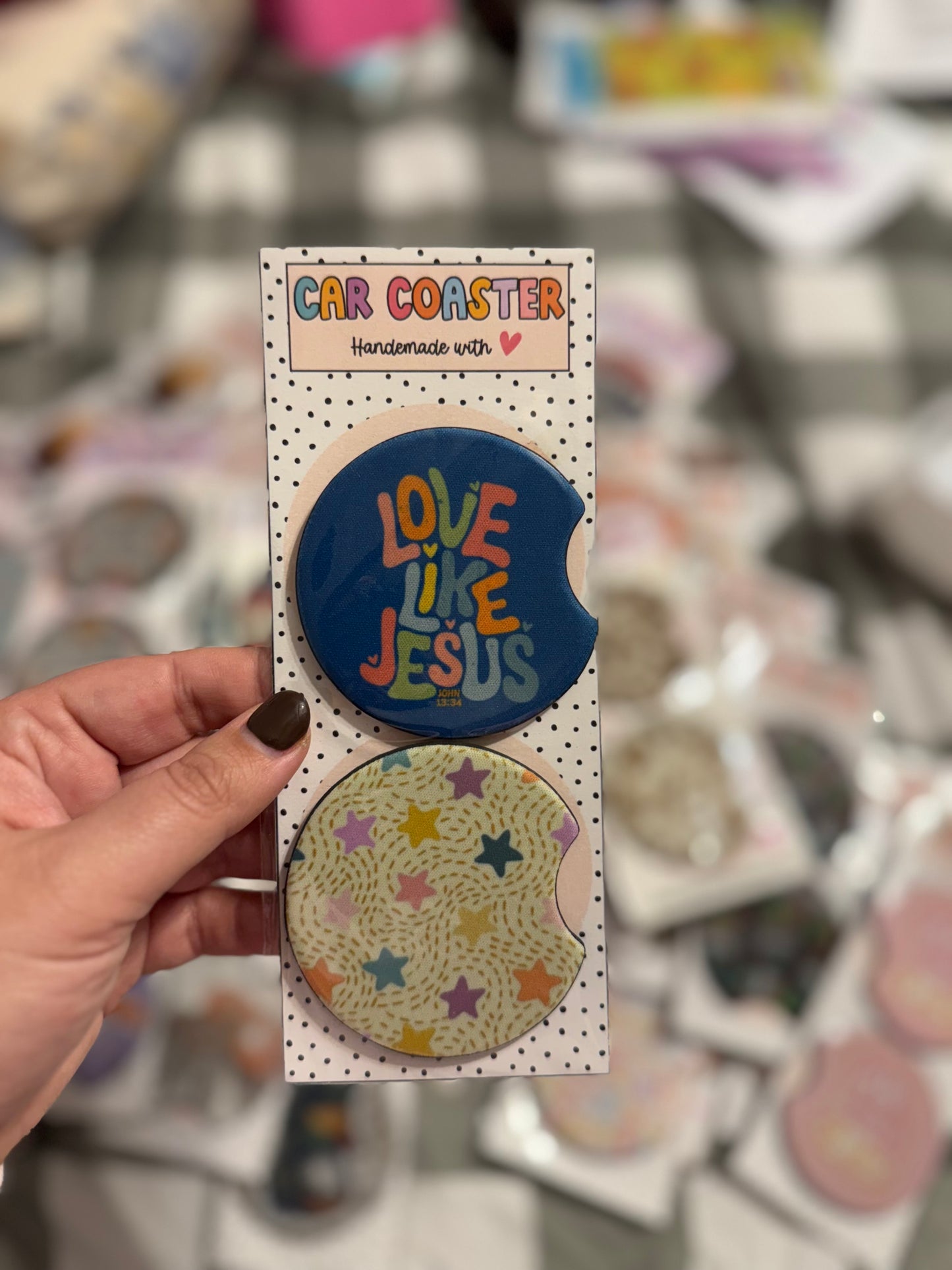 Love Like Jesus Car Coaster