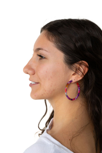 Paradise Pink Cameron Hoops
