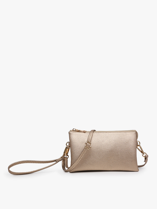 Riley Crossbody/Wristlet: Champagne