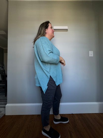 Jacquard Waffle Knit Top