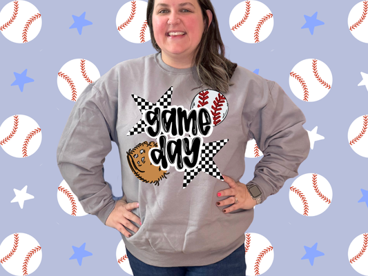 Game Day Baseball Graphic Sweatshirt