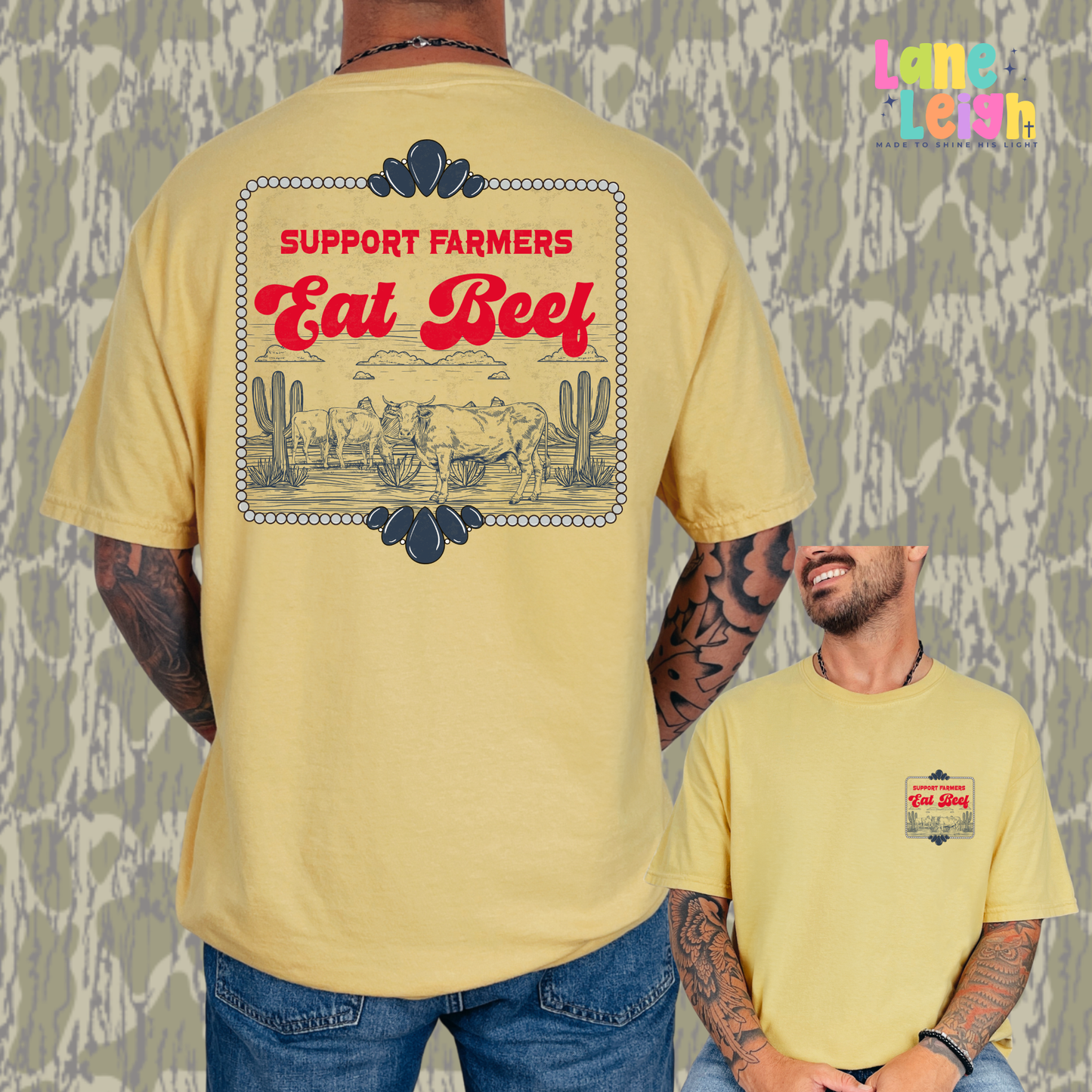Support Farmers Eat Beef Tee