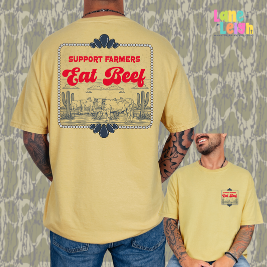 Support Farmers Eat Beef Tee
