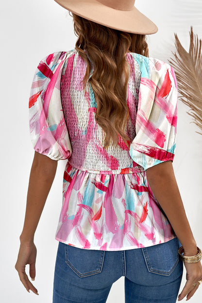 Spring Time Peplum Top