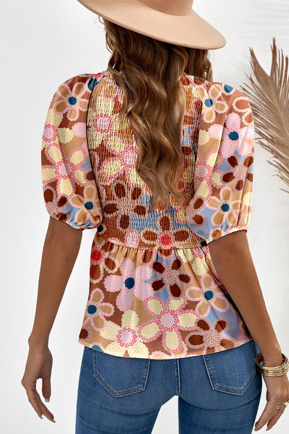 Spring Time Peplum Top