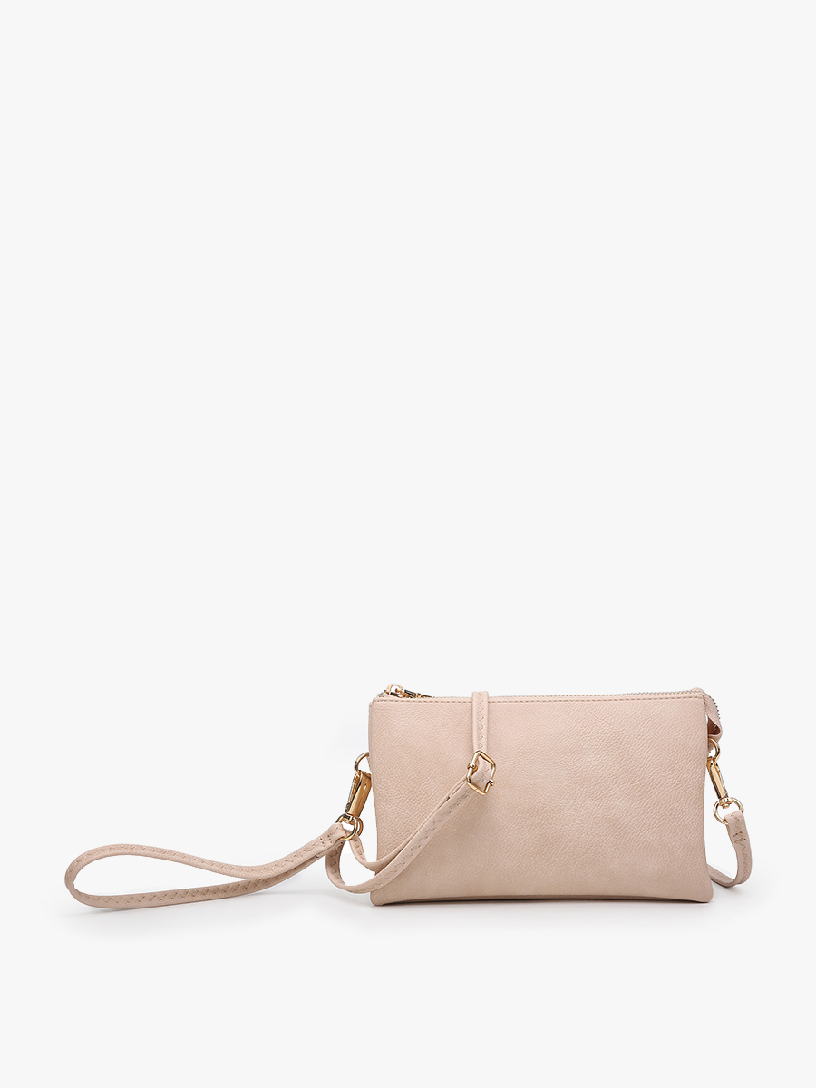 Riley Crossbody/Wristlet: Champagne
