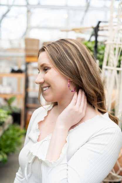 Paradise Pink Cameron Hoops
