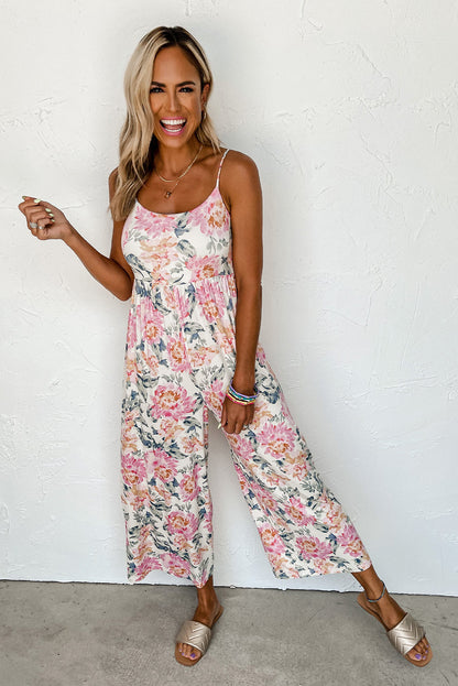 Floating on Floral Jumpsuit