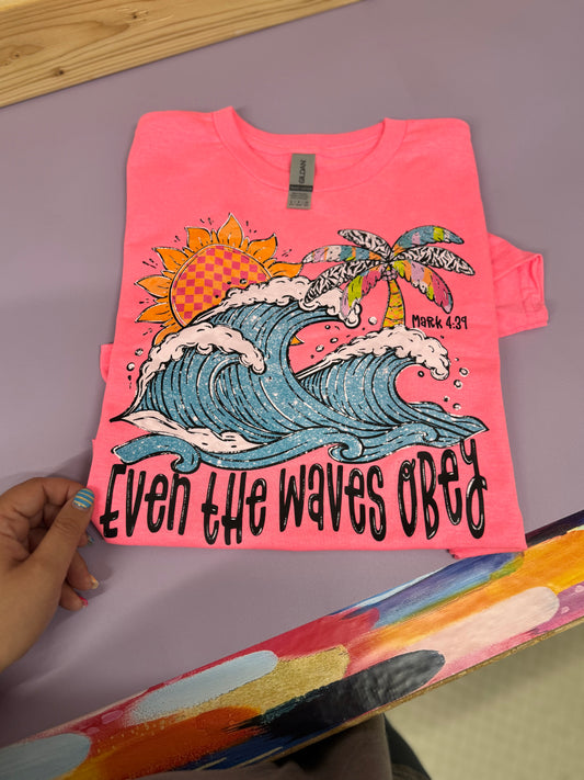 Faith Over Waves Tee