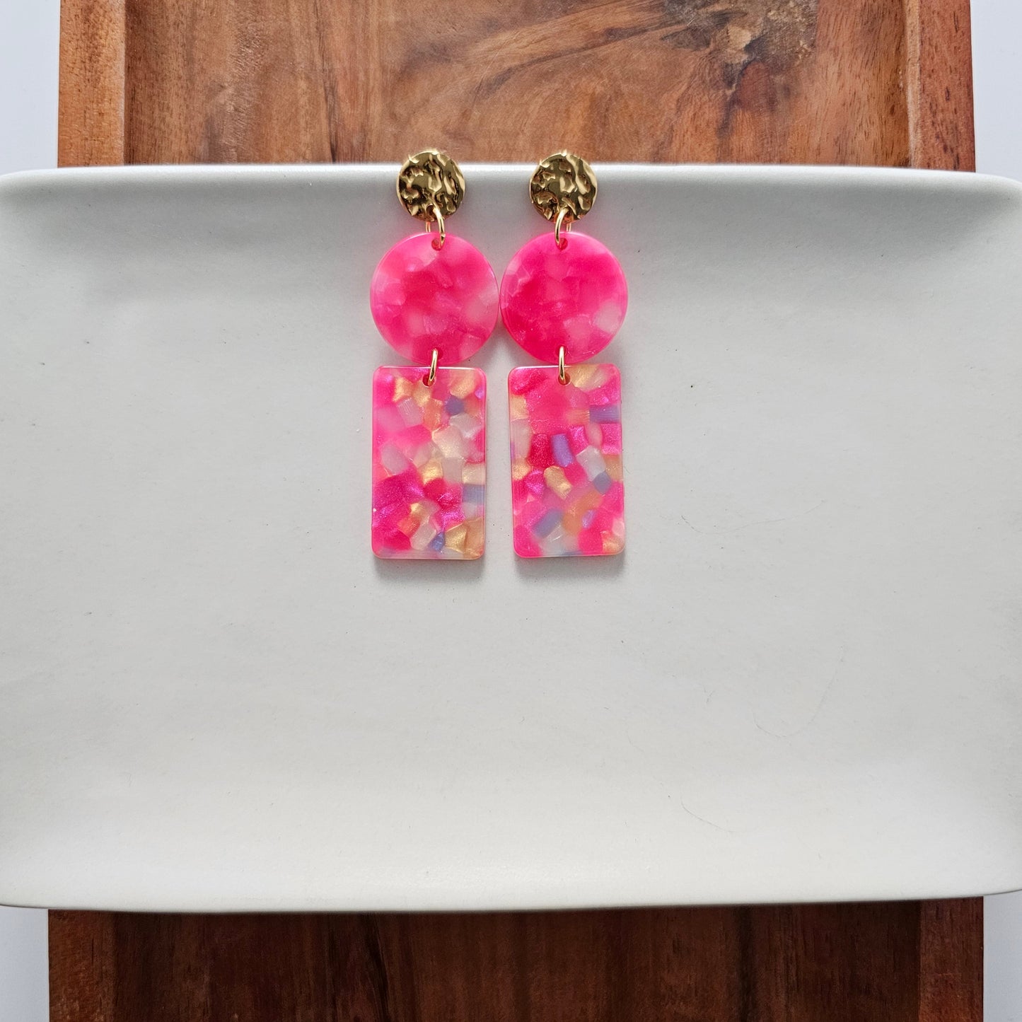 Tropical Pink Nora Earrings