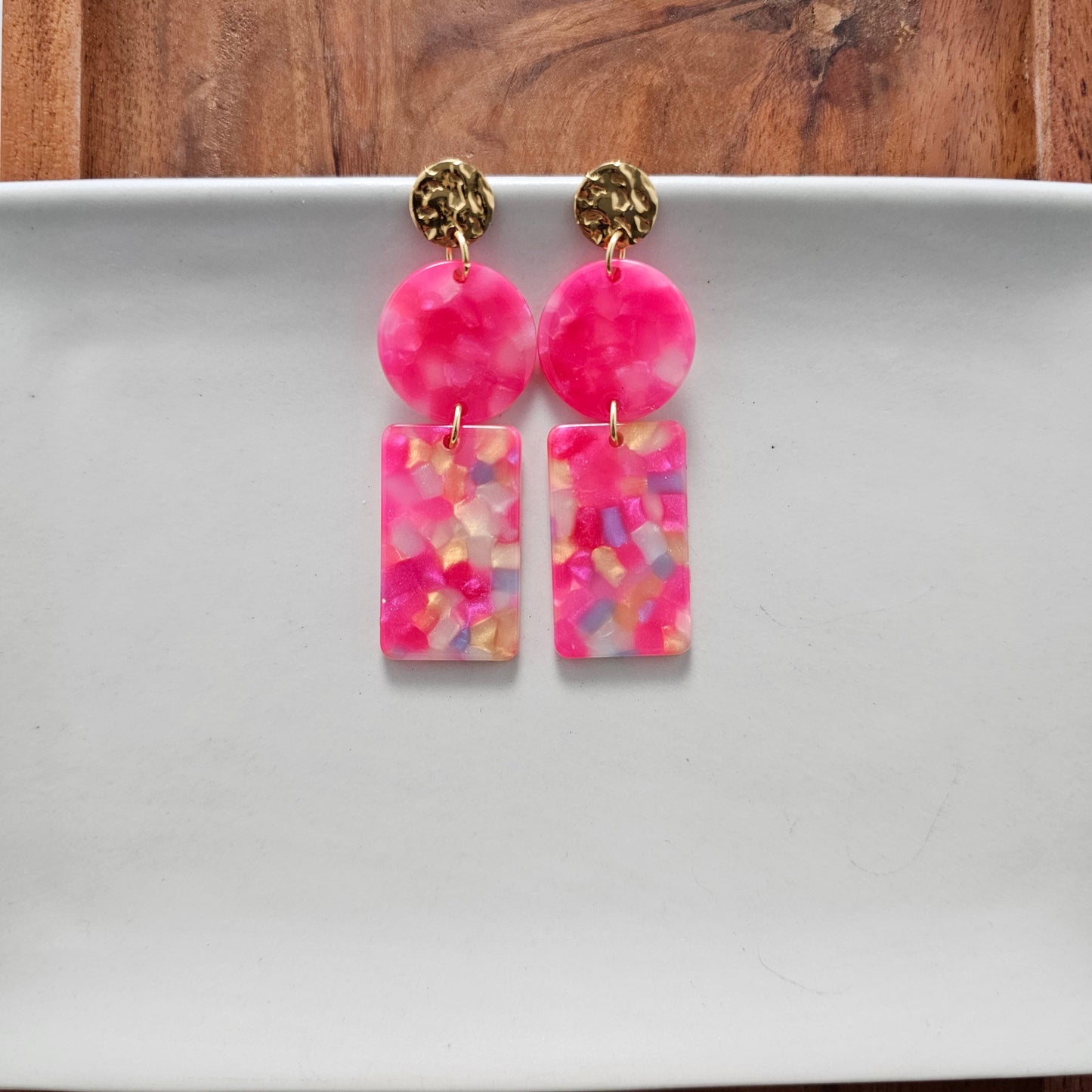 Tropical Pink Nora Earrings