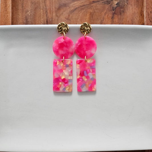 Tropical Pink Nora Earrings