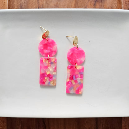 Tropical Pink Nora Earrings