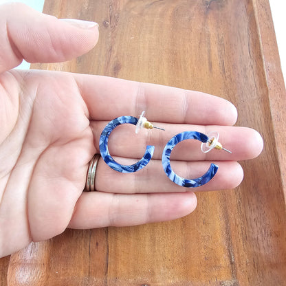 Ocean Waves Mini Hoops