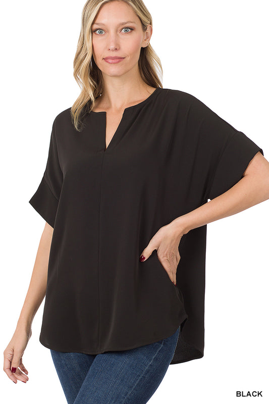 Split Neck Blouse
