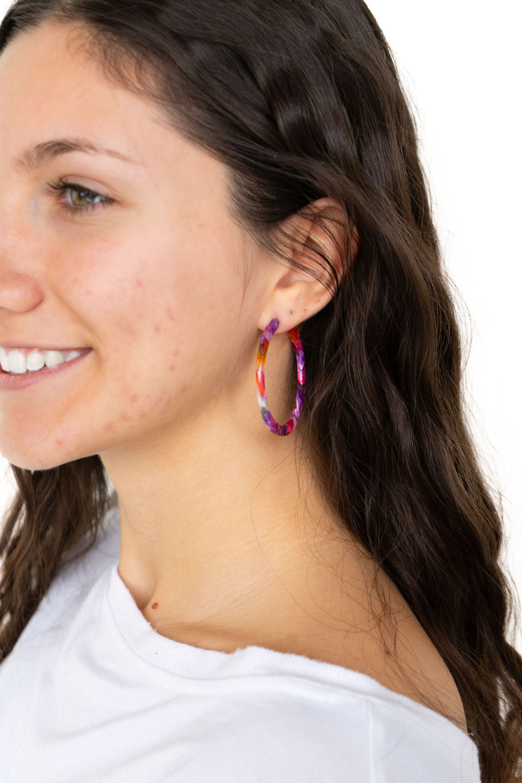 Paradise Pink Cameron Hoops