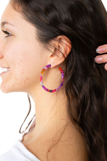 Paradise Pink Cameron Hoops