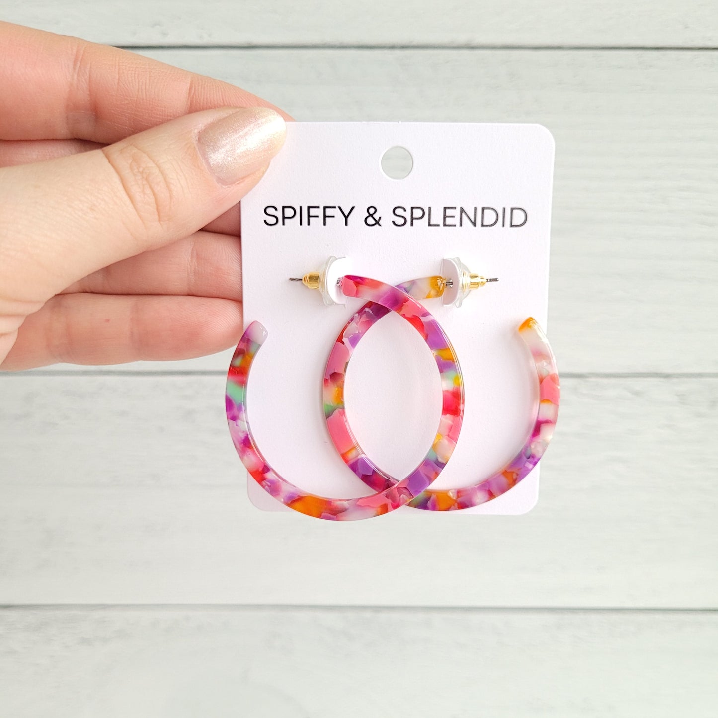 Paradise Pink Cameron Hoops