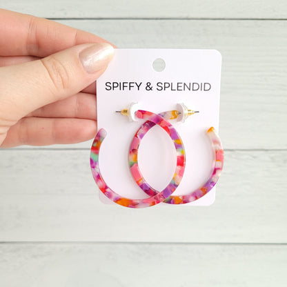 Paradise Pink Cameron Hoops