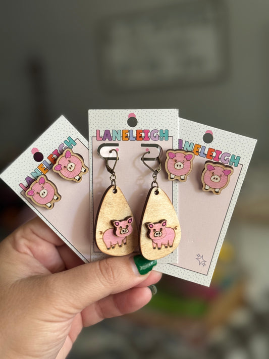 Cute Pig Earrings
