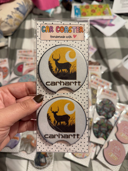 Carhartt Car Coasters