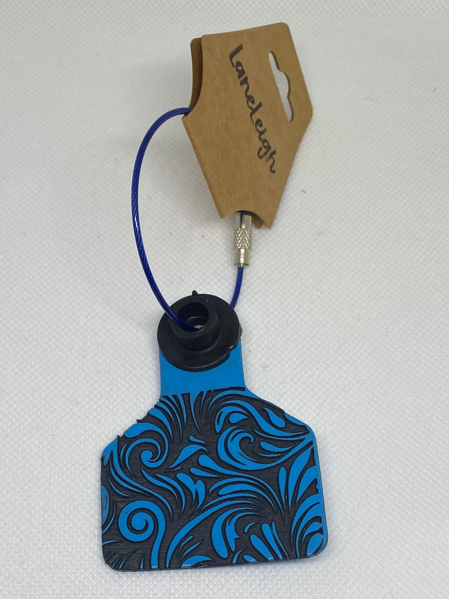 Colorful Floral Cowtag Keychains
