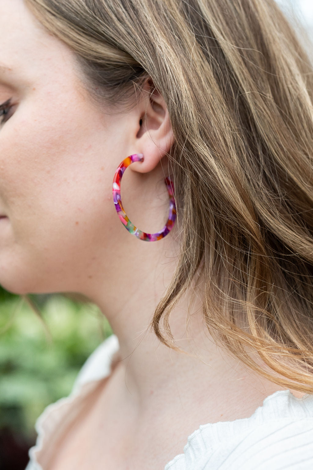 Paradise Pink Cameron Hoops