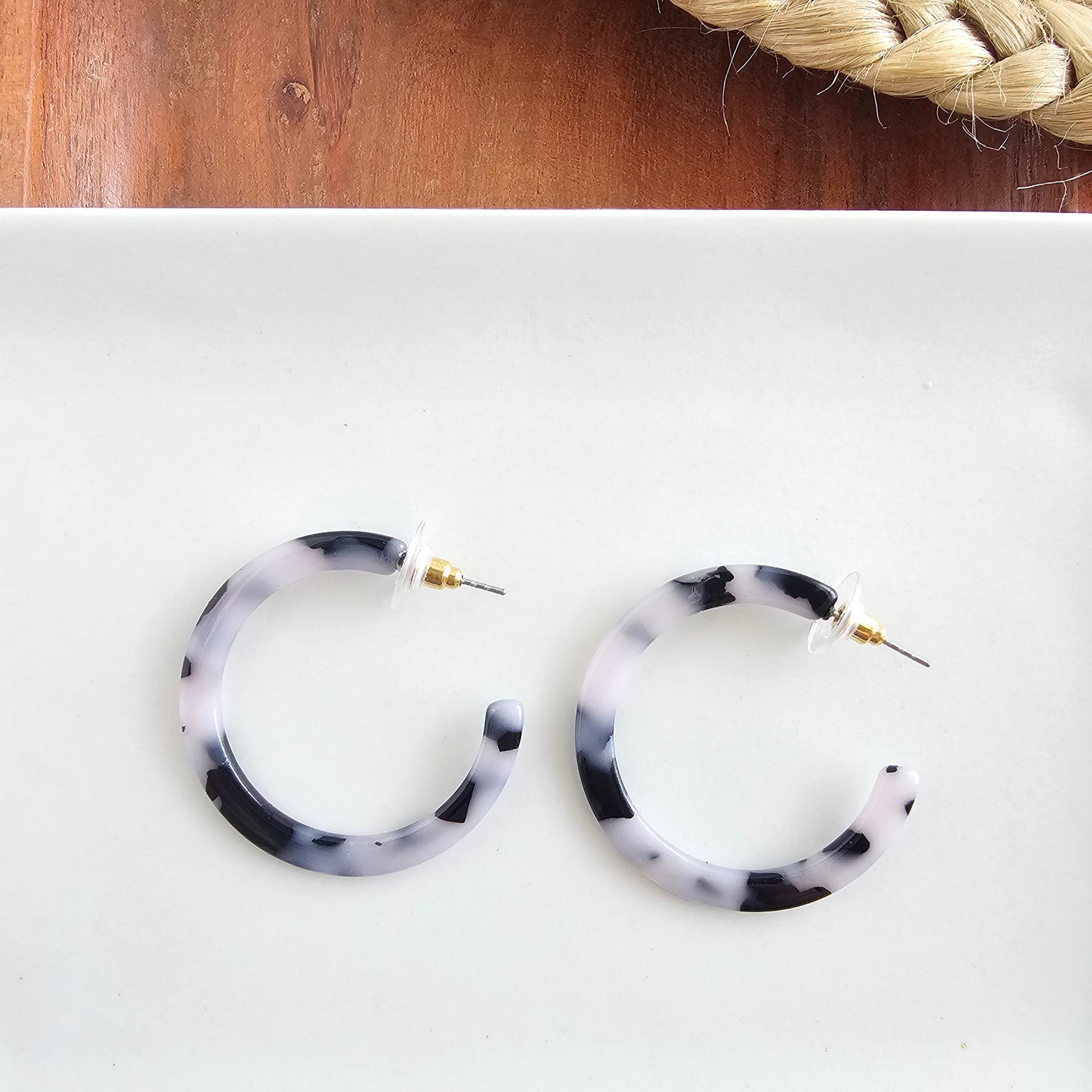 Camy Hoops - Snow Tortoise