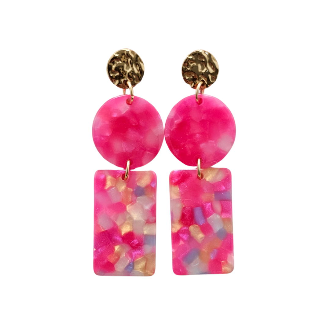Tropical Pink Nora Earrings