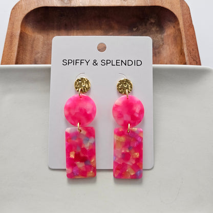 Tropical Pink Nora Earrings