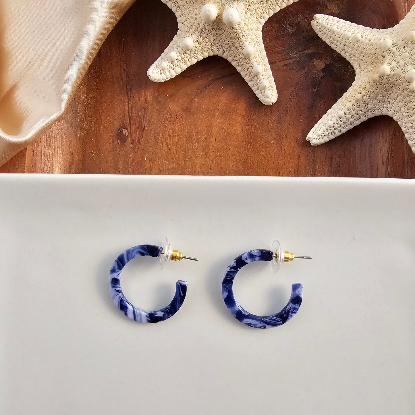 Ocean Waves Mini Hoops