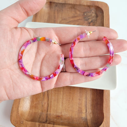 Paradise Pink Cameron Hoops