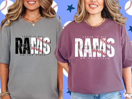 Leave It All Rams Baseball Tee