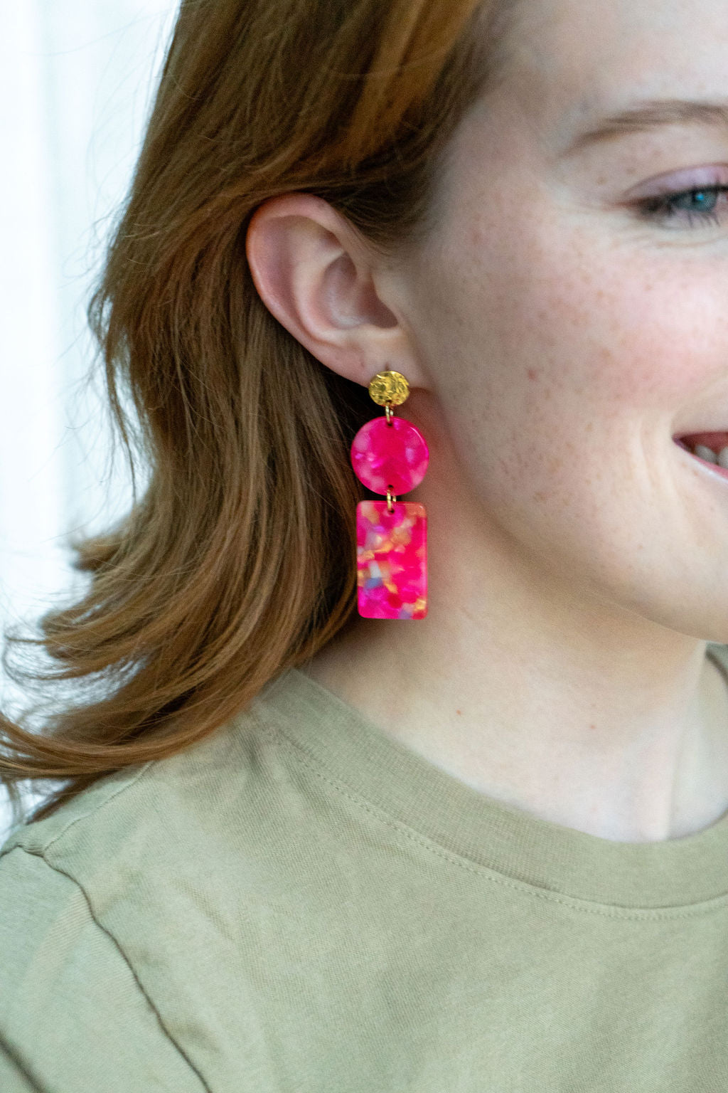 Tropical Pink Nora Earrings
