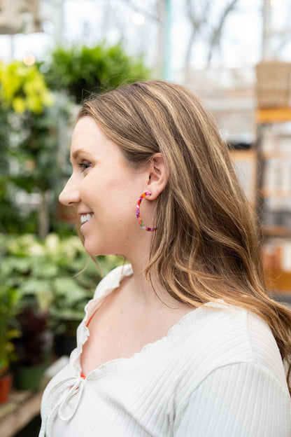 Paradise Pink Cameron Hoops