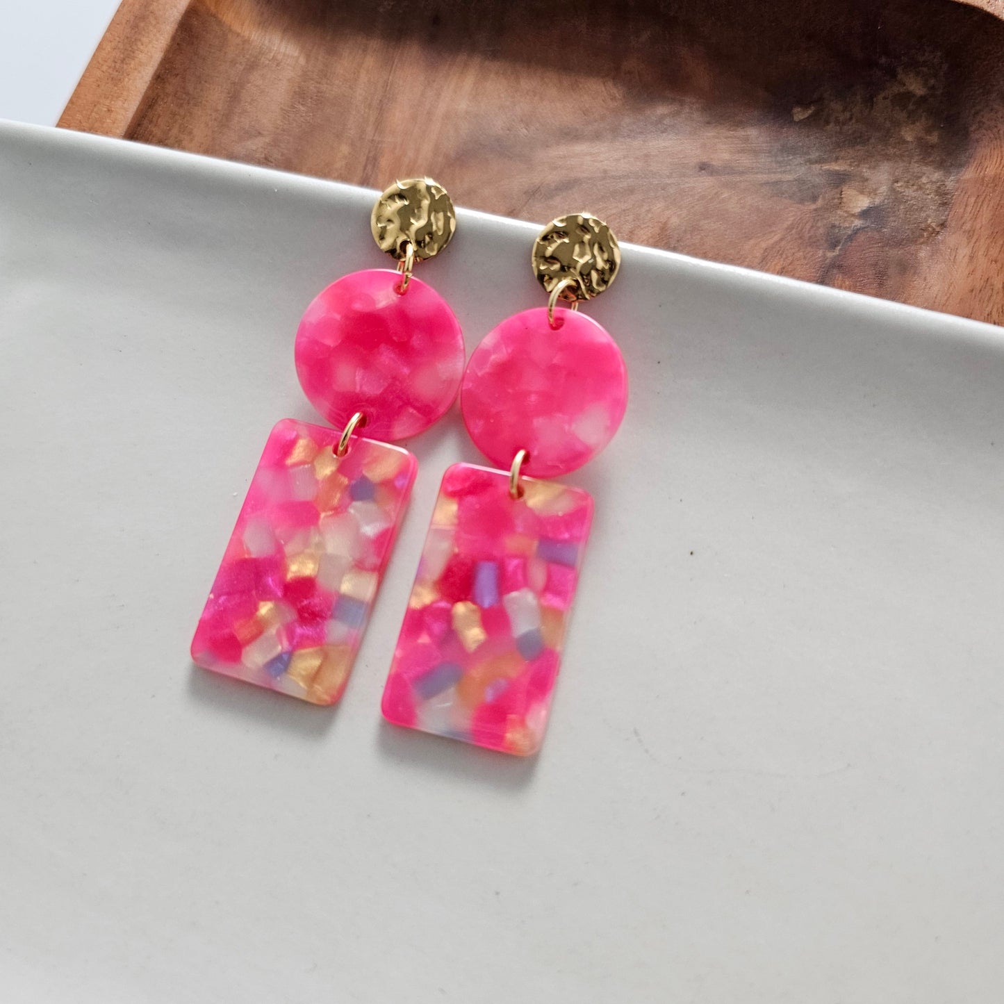 Tropical Pink Nora Earrings