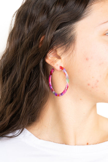 Paradise Pink Cameron Hoops