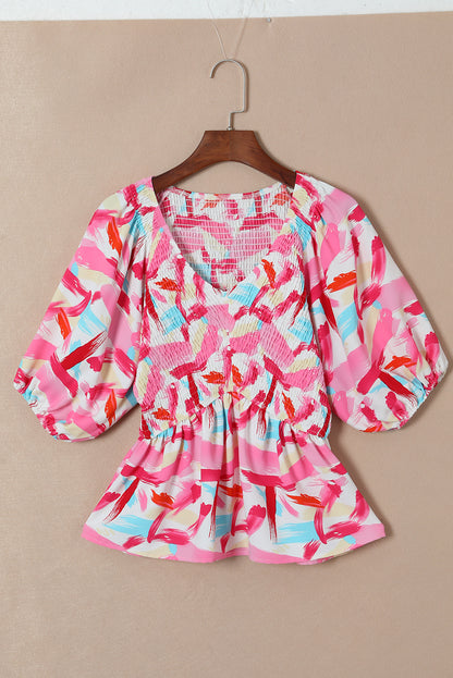 Spring Time Peplum Top