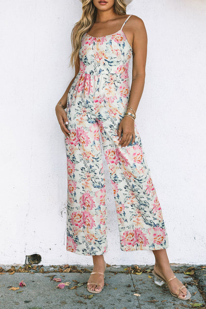 Floating on Floral Jumpsuit