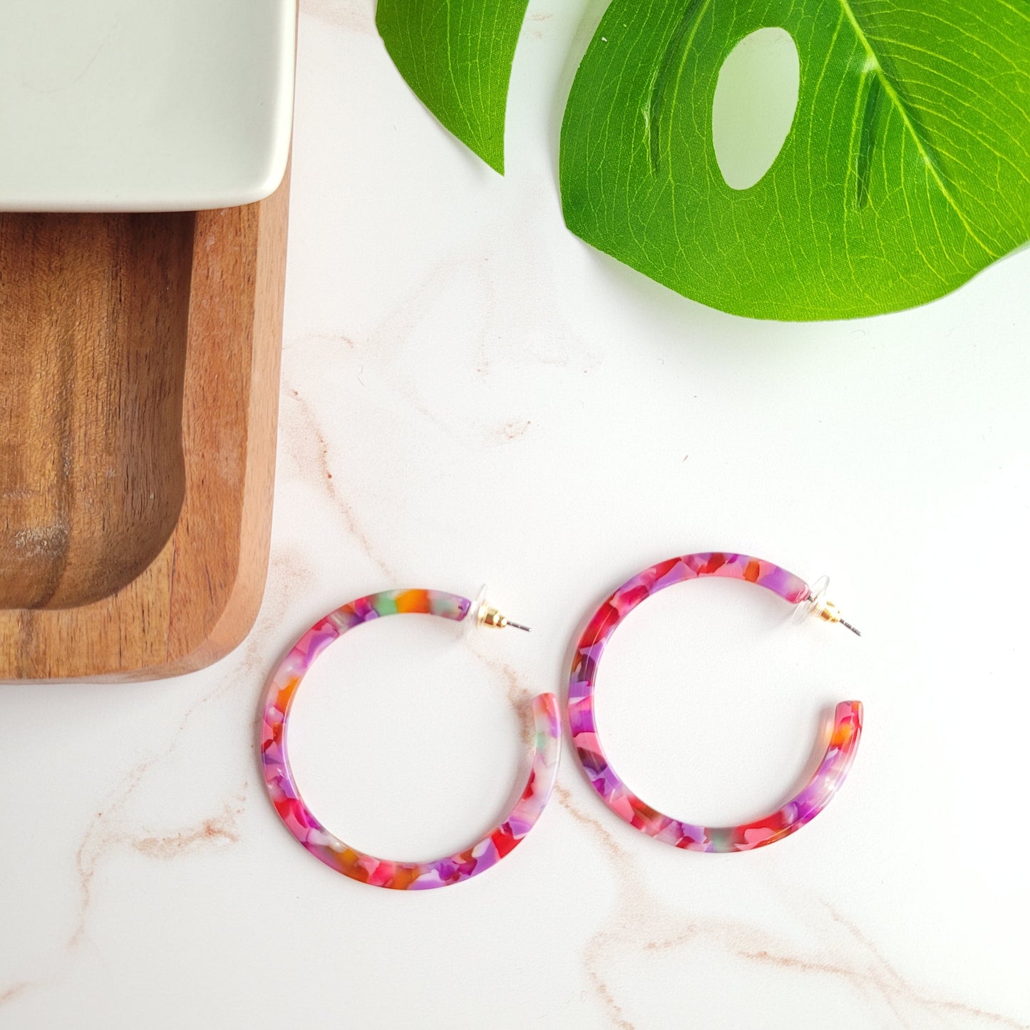 Paradise Pink Cameron Hoops