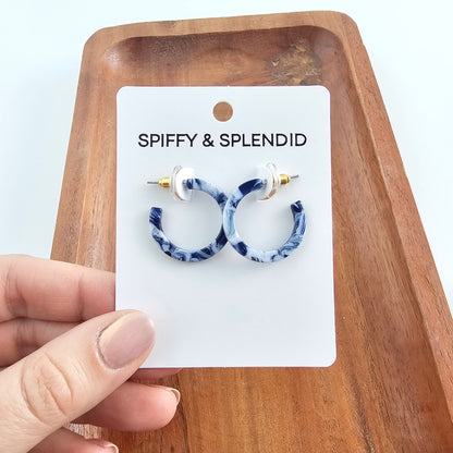 Ocean Waves Mini Hoops