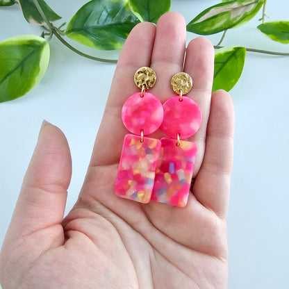 Tropical Pink Nora Earrings