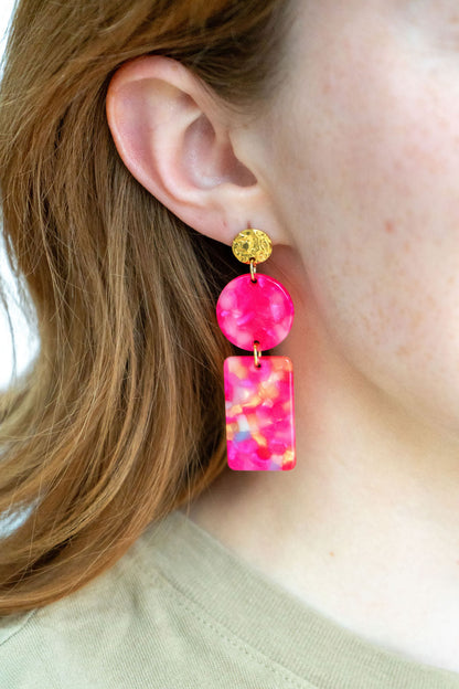 Tropical Pink Nora Earrings
